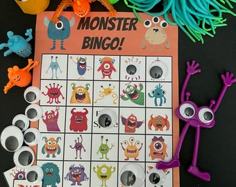 Monster BINGO for Elementary, Kindergarten and PreK