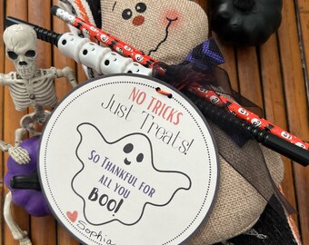 So Thankful for all you BOO!  A sweet Halloween gift tag to say Thank you to a friend, neighbor, coworker or teacher.
