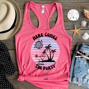 Retro Bachelorette Party Tank Tops, Retro Brautparty Tanks, Brautjungfer Hochzeit Geschenk, anpassbar
