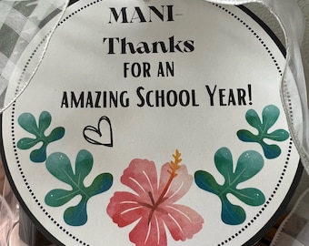 Mani-Thanks for an Amazing Year, End of the Year Teacher Gift, Instant Download, Thank You Teacher Gift, Teacher Assistant gift