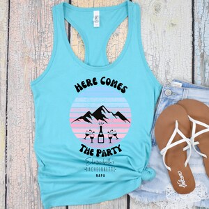 Retro Bachelorette Party Tank Tops, Retro Brautparty Tanks, Brautjungfer Hochzeit Geschenk, anpassbar