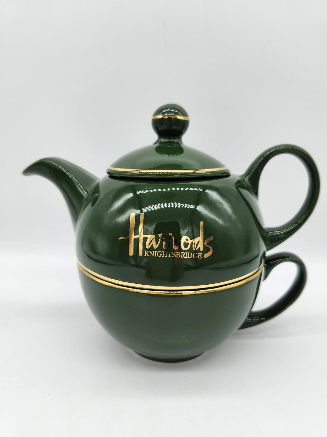 Vintage Exclusive Harrods Teapot and Cup Knightsbridge Tea Etsy