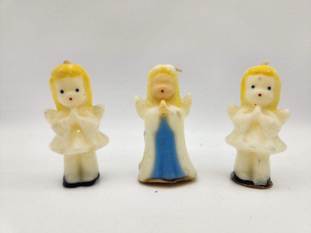 Vintage Angel Candles I Gurley Candles I Christmas Decor I Etsy