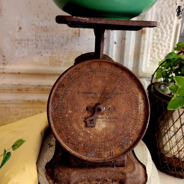 Primitive Antique Scale   I   Working   I  Rusty Crusty   I   Farm Find   I    Landers Ferry Clark   I   Connecticut