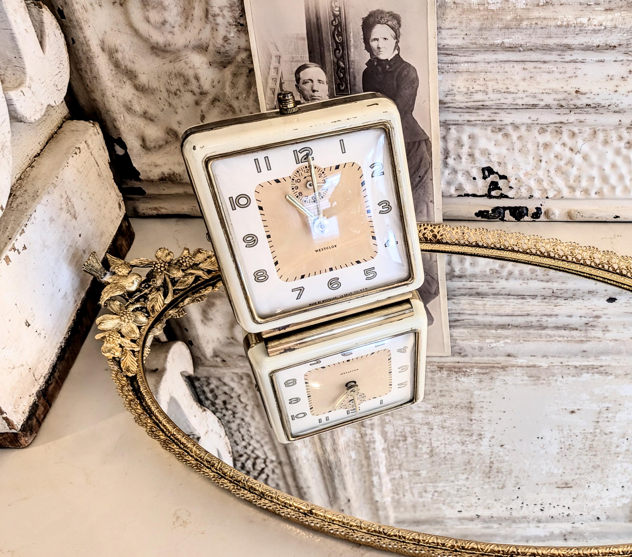 Réveil De Voyage Westclox Brésil Années 70, Mécanique, Remontage, Lueur