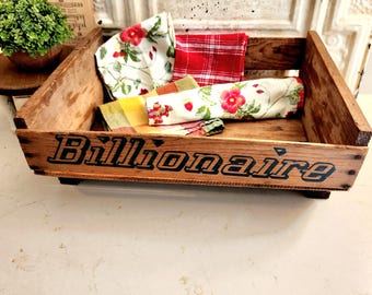Antique Fruit Crate: Billionaire Sunbeam General Store Display