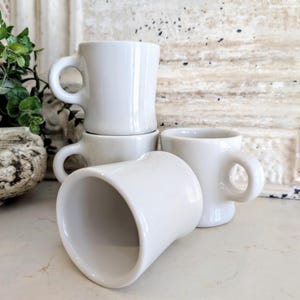 Pair of Vintage Ironstone Mugs    I    Coffee Cups   I   Super Thick and Chunky