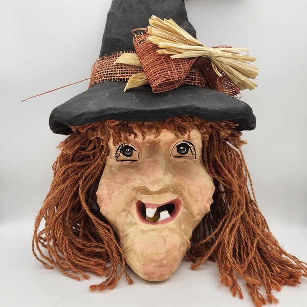 Paper Mache Witch Etsy