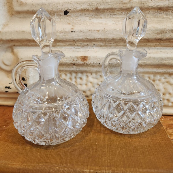 Lead Crystal Vinegar Cruet Etsy
