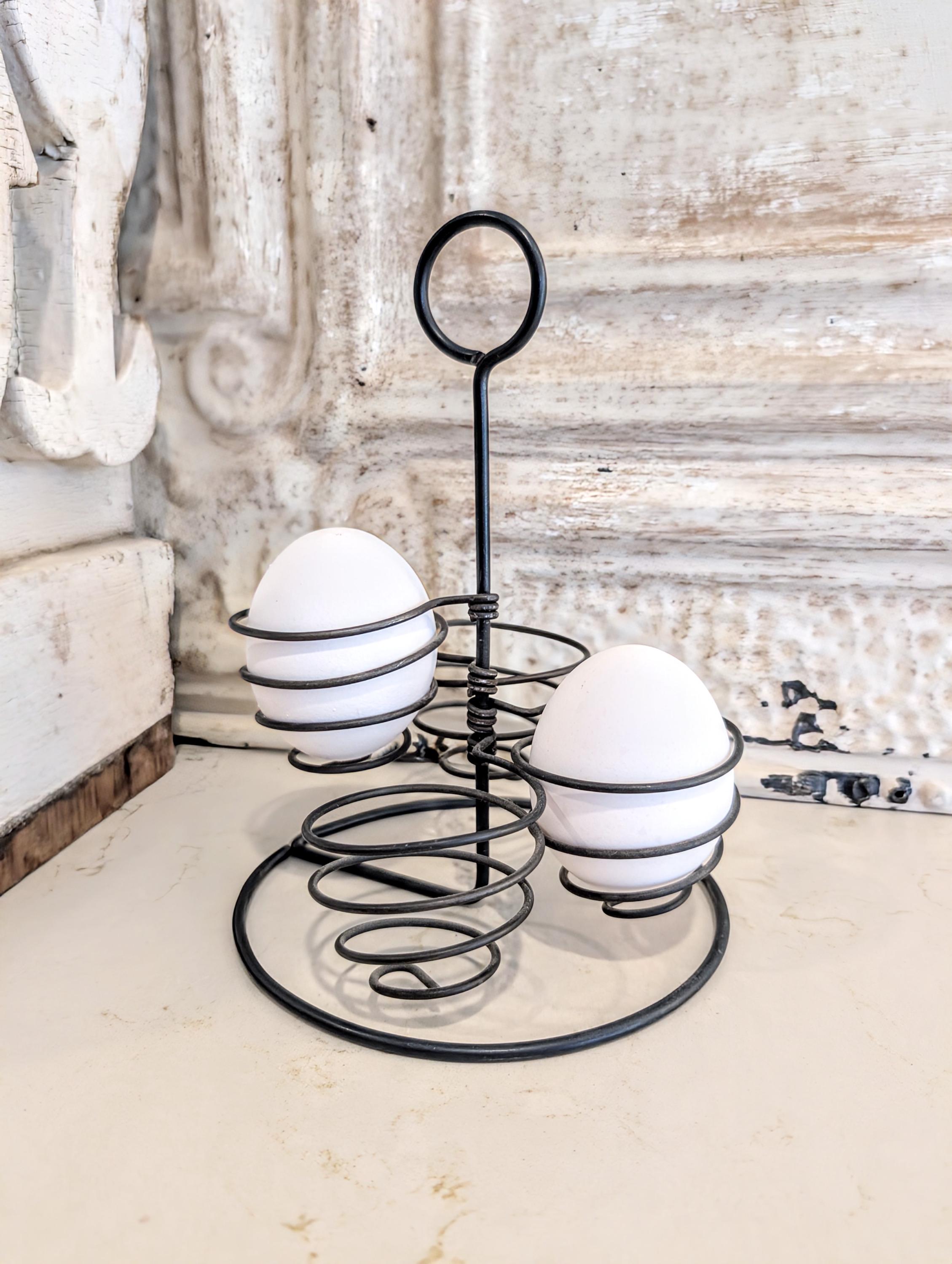 Primitive Wire Egg Holder Farmhouse Decor - Etsy