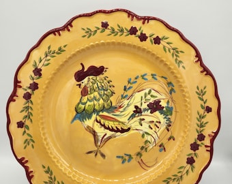 April Cornell rooster plate   I     French Provence kitchen decor     I    French Farmhouse   I    French Country