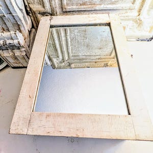 Primitive Wood Cabinet I   Hanging or Tabletop   I  Farmhouse decor   I   Mirrored Medicine Cabinet   I   Vintage Cupboard