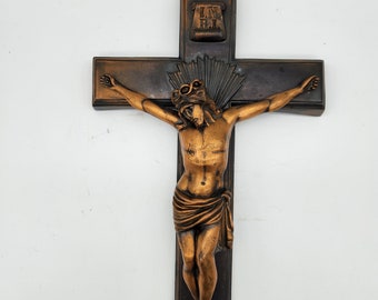 Vintage Bronze Crucifix   I   Parsons 190   I   Copper toned Crucifix