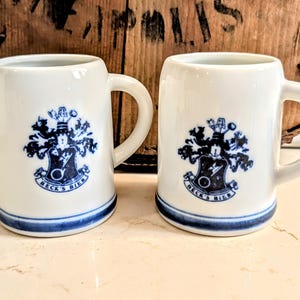 Vintage Beer Mugs  I   German   I    Beer Flight  I    Beer Sampling Glasses   I   Becks Beer