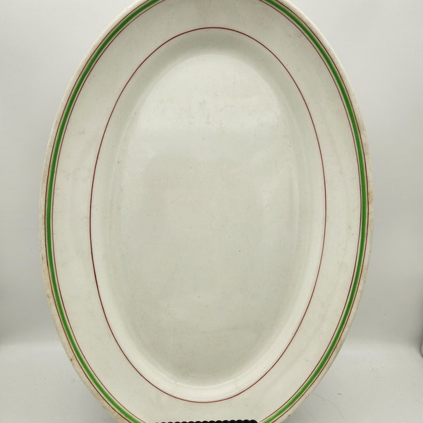 Antique Ironstone Platter I   1870-1896  I  English Ironstone   I  John Maddock & Sons   I   10.25 x 14.75