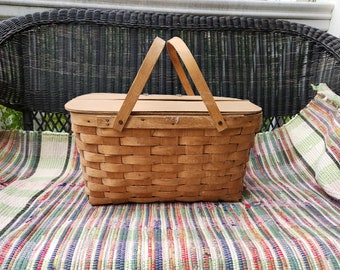 バスケットビル Basketville バスケット アンティーク ヴィンテージ ビンテージ BASKETVILLE (1970 年代)、ミディアム/ラージサイズ