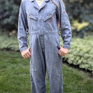 ジャケット・アウター 70's BIG SMITH Vintage Coveralls ULTRA RARE 1960s 1970s Vintage Big Smith Overalls in Flour