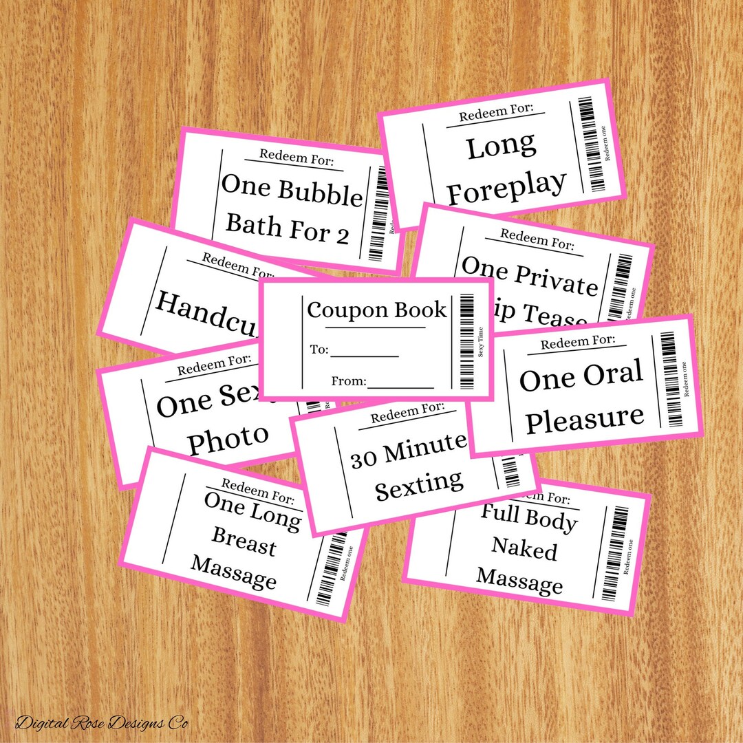 Sex Coupon Book for Her/ Printable Sex Coupon Book/ Customizable Sex ...