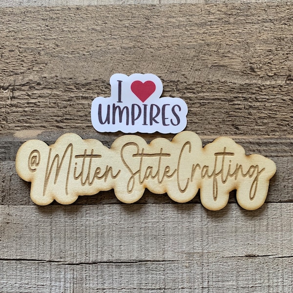 I love umpire stickers waterproof helmet size catcher stickers ump stickers softball stickers baseball stickers