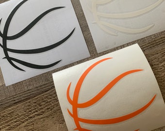 Basketball Decal | Vinyl Transfer Decal | DIY Decal | Car Decal | Bottle Decal