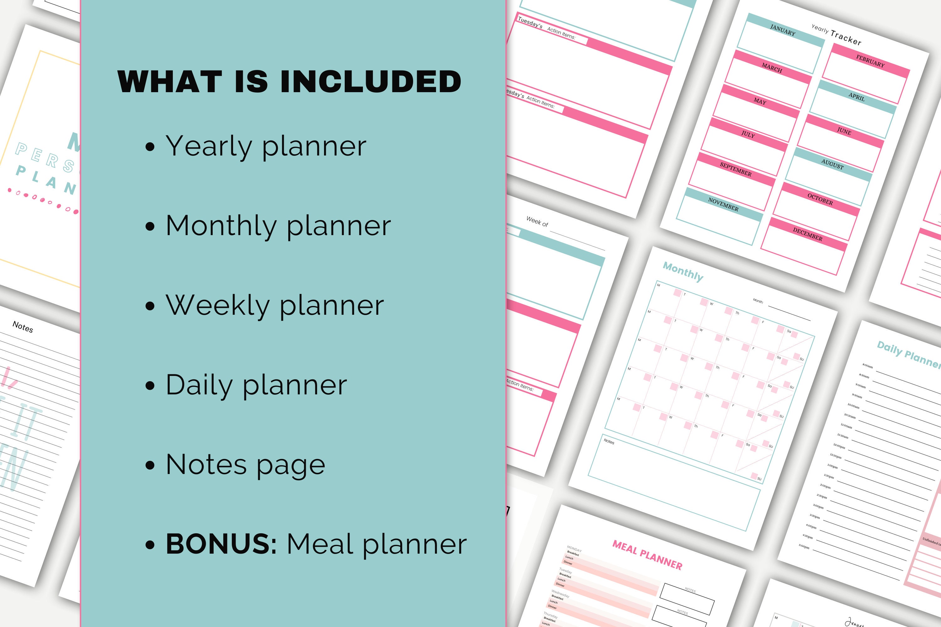 Personal Daily Printable Planner Weekly Planner Monthly - Etsy
