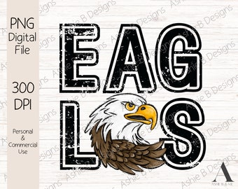 Eagles PNG, Sports Png, Sublimation, Football Mom, Basketball png, Sports Mama, T-shirt design, Digital Download, DTF