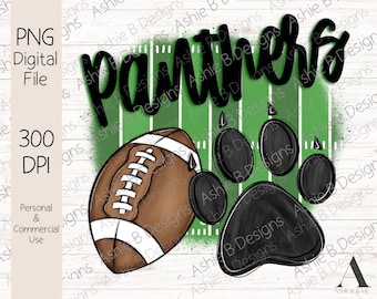 Panthers Football PNG, projekt koszulki Panthers Football field, pobieranie cyfrowe, DTF