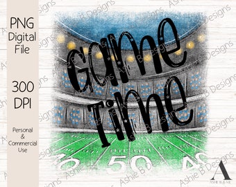 Czas gry w piłkę nożną PNG, Piątkowe światła nocne, Stadion piłkarski, Sublimacja, Projekt koszulki, Football Mom Png, Sports Png, Pobieranie cyfrowe