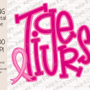 Tigers pink png, Breast Cancer Awareness Sublimation T-shirt design, Digital Download, DTF design