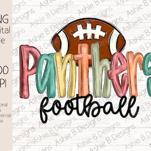 Panthers Football PNG, Panthers Football Sublimation Tshirt design, Digital Download, DTF