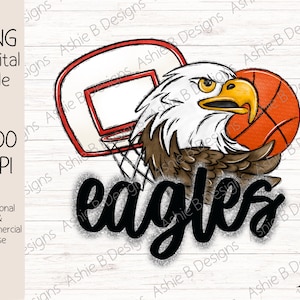 Eagles Basketball PNG, Sublimation, T-shirt design, Digital Download