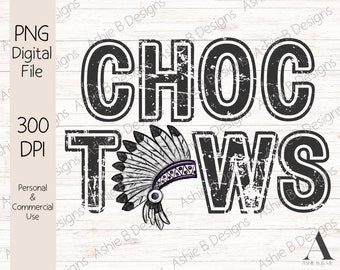Choctaws PNG, Stagione calcistica png, Png sportivo, Sublimazione png, Copricapo, Design t-shirt, Mamma calcio, Mamma sportiva, Download digitale, DTF