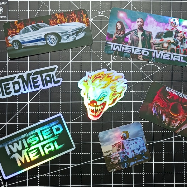 Twisted Metal holographic stickers 7 total