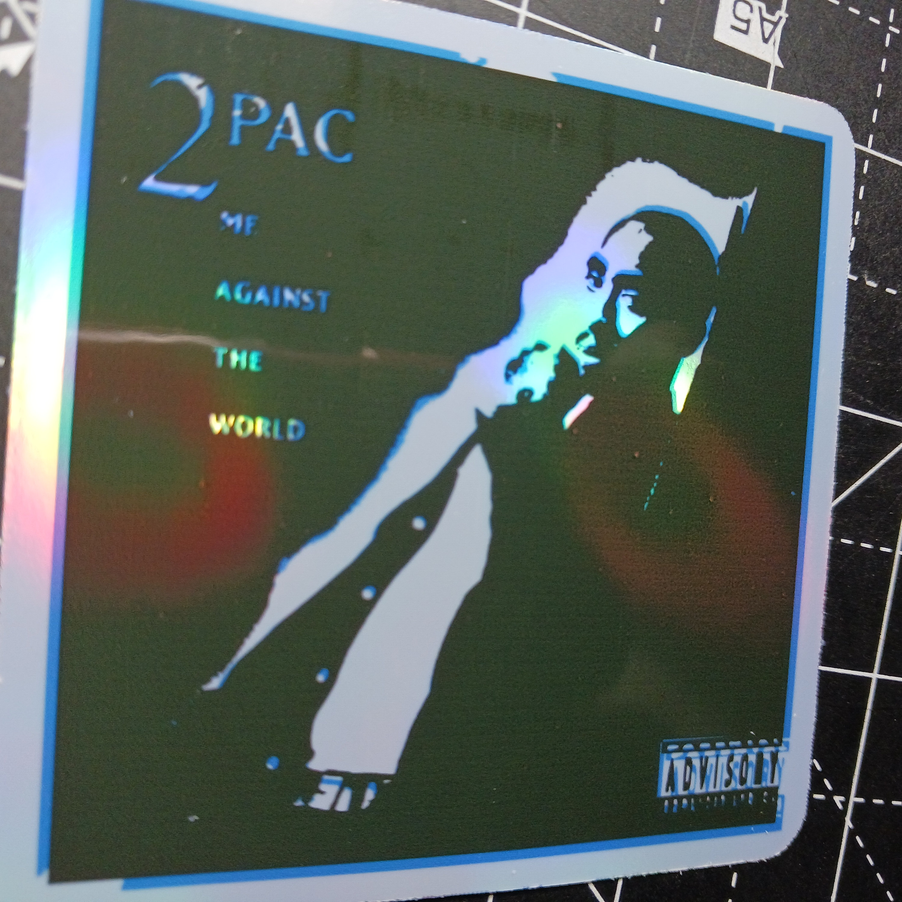 2pac Stickers Holographic 6 Colors Etsy