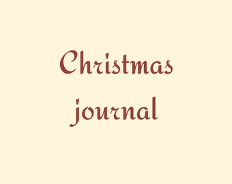 Christmas journal