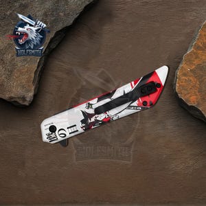 Dracule Mihawk Theme Spring Assisted Pocket Knife 8" Collectible Knife For Anime Lover-Father-Husband-Boyfriend-Christmas gift W049-WolfSmithKnife- One Piece lover