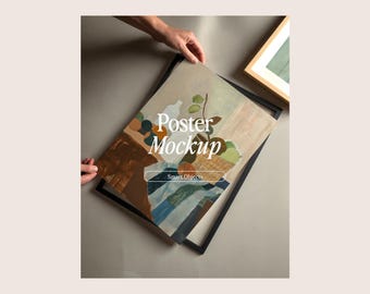 Interior Frame Mockup: Gallery Wall Art Display (PSD & JPG Digital Download)