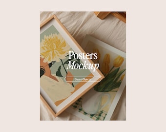 Interior Frame Mockup: Gallery Wall Art Display (PSD & JPG Digital Download)
