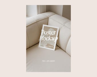 Interior Frame Mockup: Gallery Wall Art Display (PSD & JPG Digital Download)
