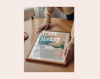 Interior Frame Mockup: Smart Object, Gallery Wall Art (PSD & JPG)