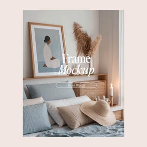Gallery Wall Mockup, Living Room Frame Mockup, Interior Mockup, Poster Mockup