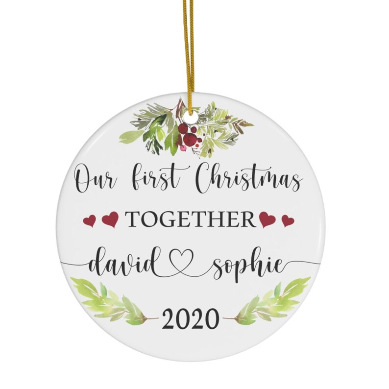 Our First Christmas Together Ornament Customized Christmas Etsy