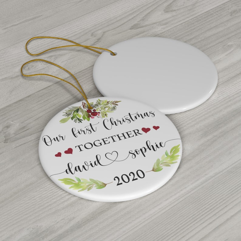 Our First Christmas Together Ornament Customized Christmas Etsy