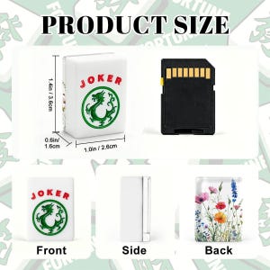 Wildflowers Mahj Tile Set American Mahjong 166 Tiles Classic Mah-Jong Tiles with Storage box Watercolor Floral Majong Game Gift for Players image 3