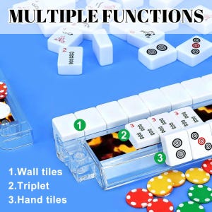 Tortoise Shell Print Mahjong Pusher Racks - 4 Mahjongg Pushers Tortoise pattern, Mahj Rack Cheetah print, Preppy Leopard Mah Jongg stand image 5