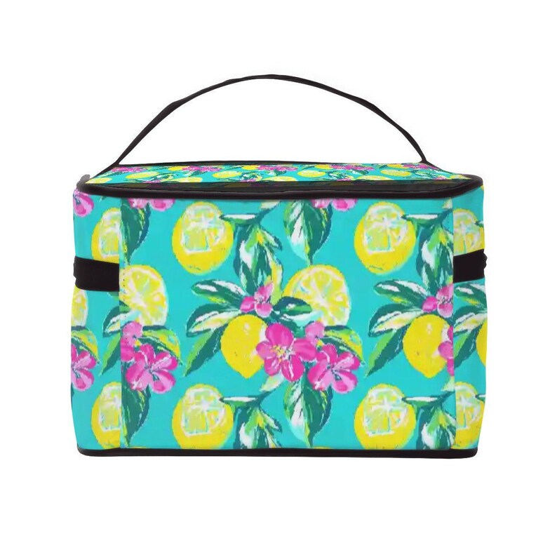 Lemon Mahjong Bag - Large Mah-Jongg bags, Italian Amalfi Mahj Case, Custom Citrus Mah-Jongg Chinoiserie Gift, American Mahjong Accessory image 6