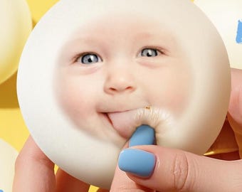 Custom Photo Stress Toy – Personalized Squishy Funny Anxiety Relief Gift for Adults, Kids Teens Unique Face school game for children