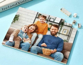 Custom Photo Building Blocks Puzzle Personalized Photo Gift Customized Building Bricks Picture Frame Wedding gift Gift for Dad
