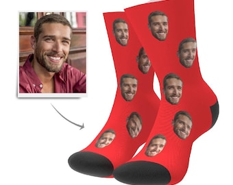 Personalized Face Socks: Custom Photo Socks, Valentine's Day Gift