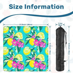 Lemon Mahjong Mat - Italian Amalfi Mahj mats, Custom Mah-Jongg Chinoiserie Gift, Smooth Cover 3mm Premium Thickness Ship Rolled up with bag image 9